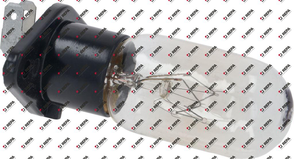 Light bulb socket flange 52x27mm 240V 25W L 62mm