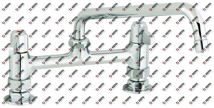 Bridge mixer tap T&S tap two hole lever handle