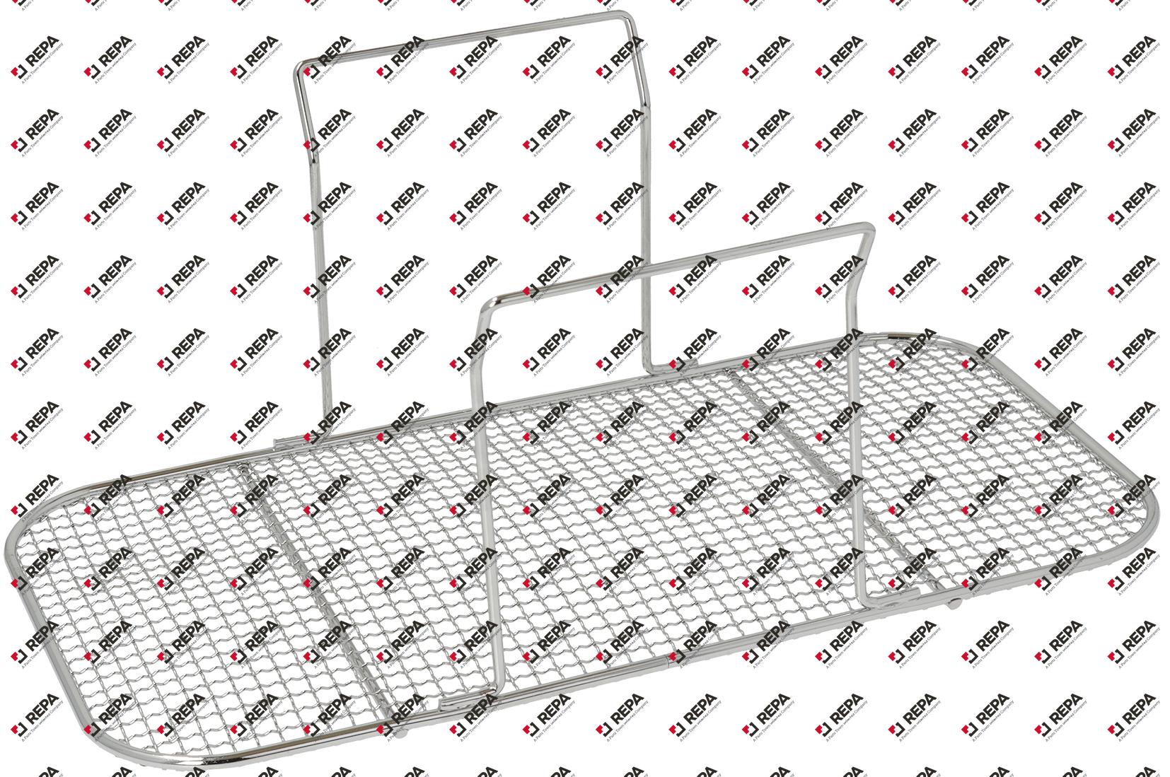 Crumb screen L 375 mm W 195 mm chrome-plated steel