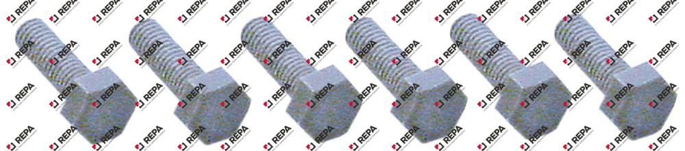 Tornillo de cabeza hexagonal rosca M6 plástico