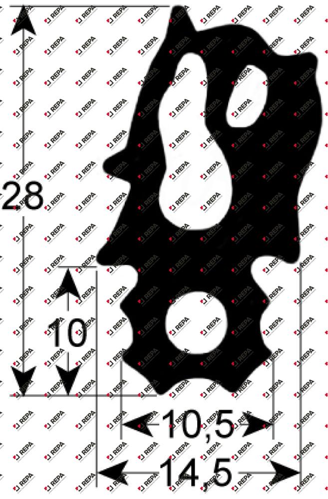 Türdichtung Profil 2733 B 470mm L 760mm