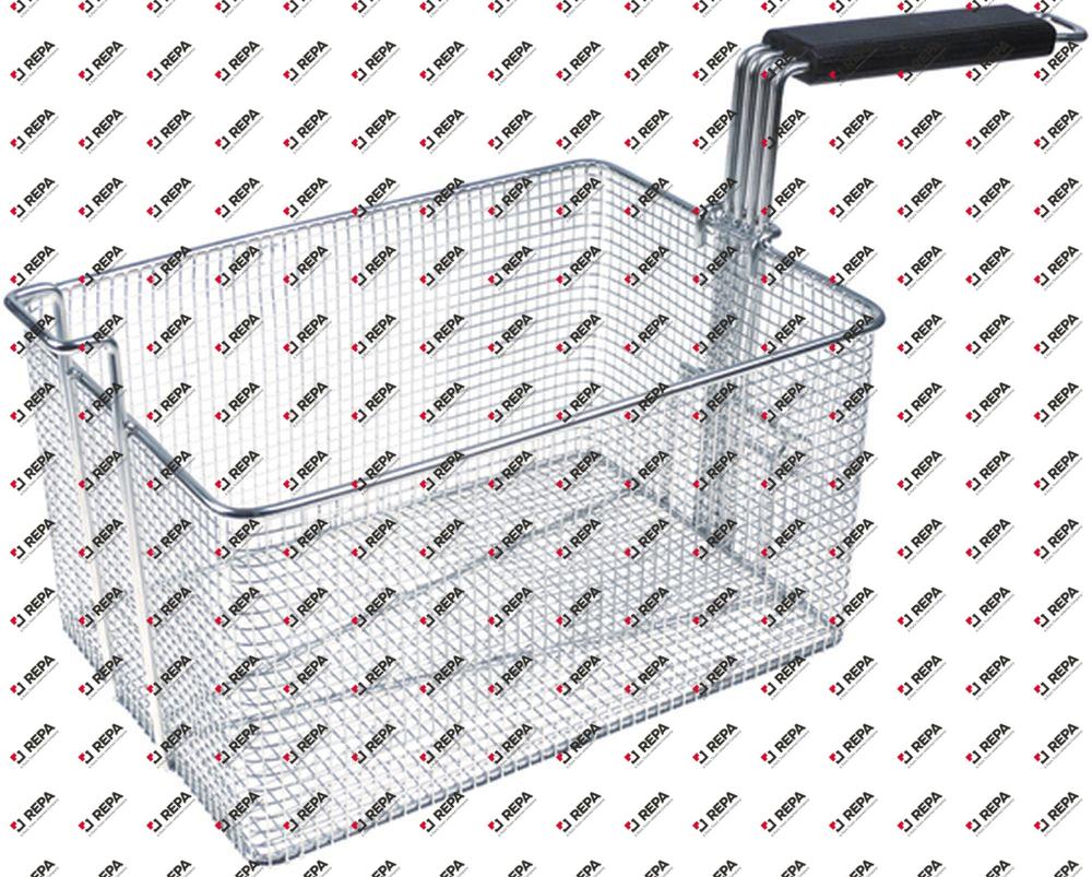 fryer basket W1 215mm L1 300mm H1 160mm H2 250mm