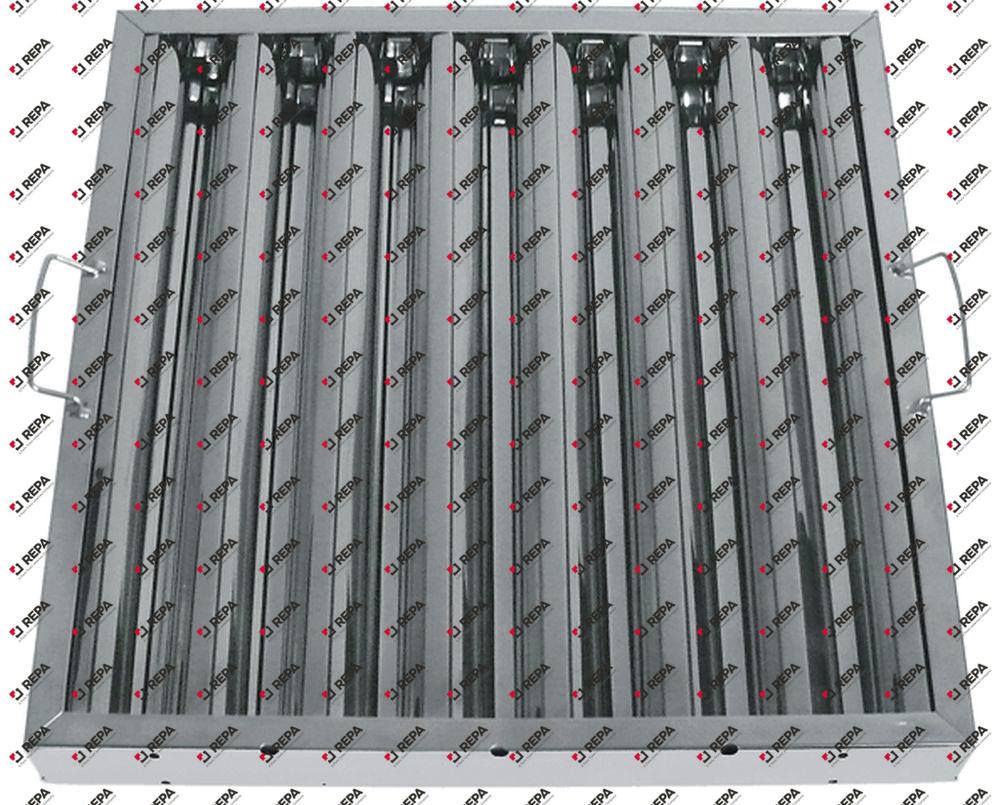 Filtre labyrinthe AISI 430 H 490mm lar. 490mm