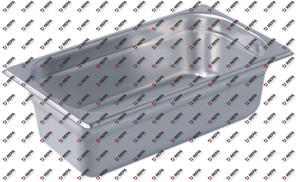 GN container SS 18/10 size GN 1/3 D 100mm