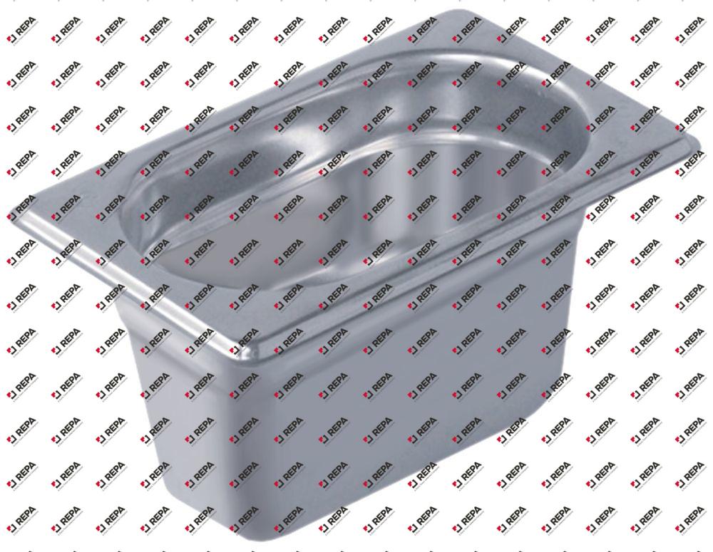 GN container SS 18/10 size GN 1/9 D 100mm
