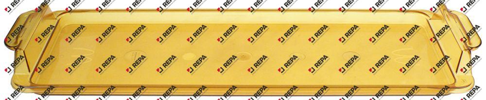Krümeltablett gelb H 54 mm L 648 mm B 216 mm für