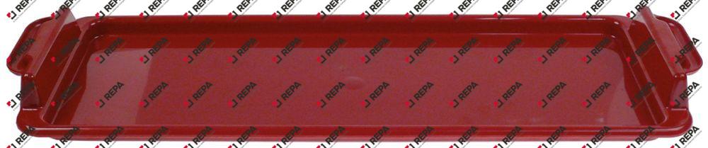 Krümeltablett rot H 54 mm L 648 mm B 216 mm für