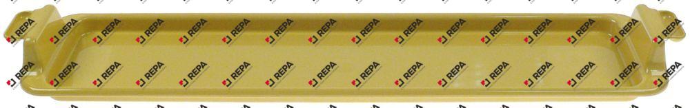 Vassoio raccogli briciole giallo H 54mm L 648mm
