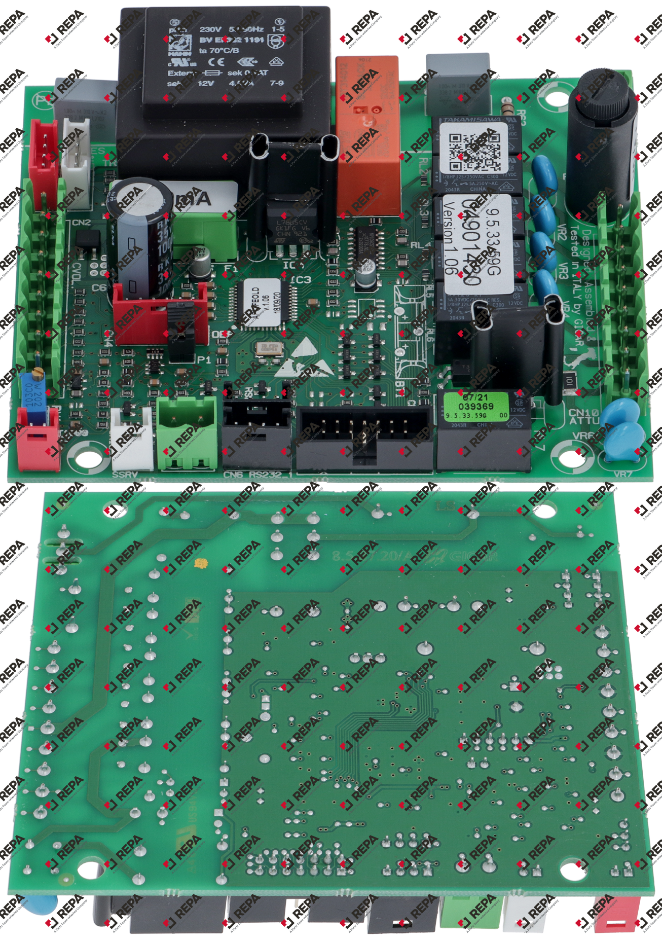 Électronique de dosage 230V L 120mm lar. 100mm