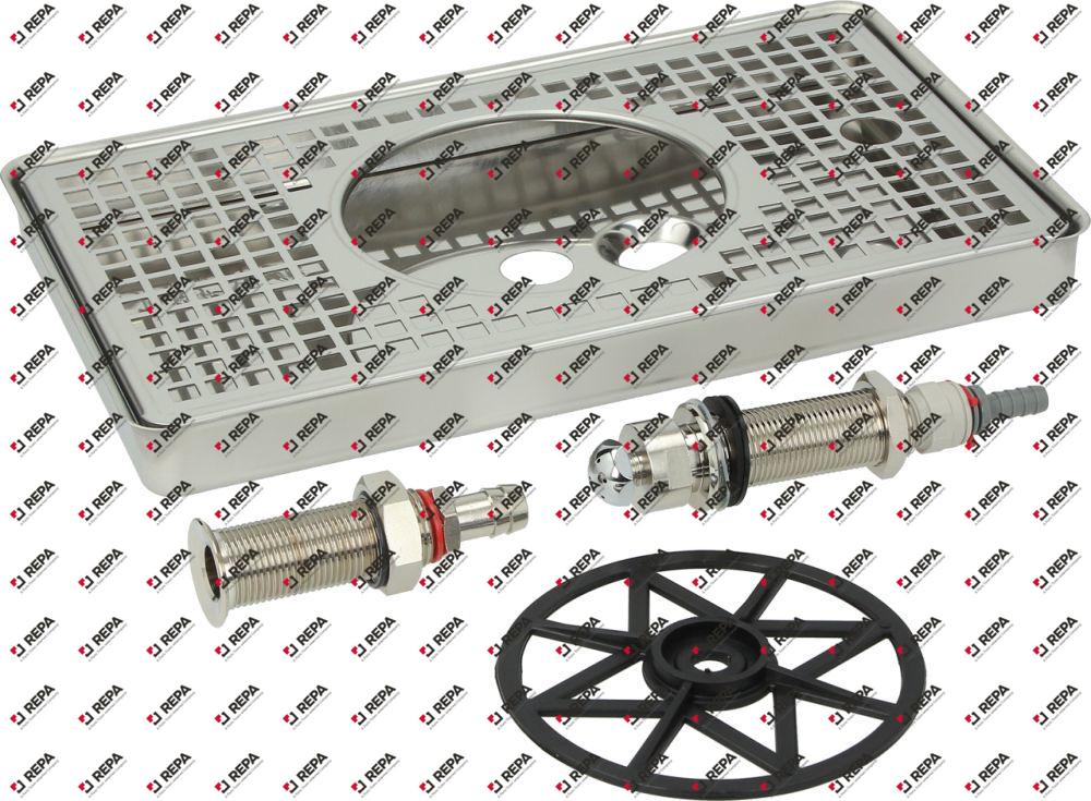 RACCOGLIGOCCE INOX 300x180x30h mm