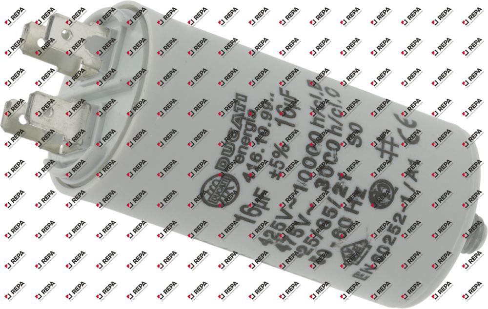 operating capacitor capacity 16µF 450V 