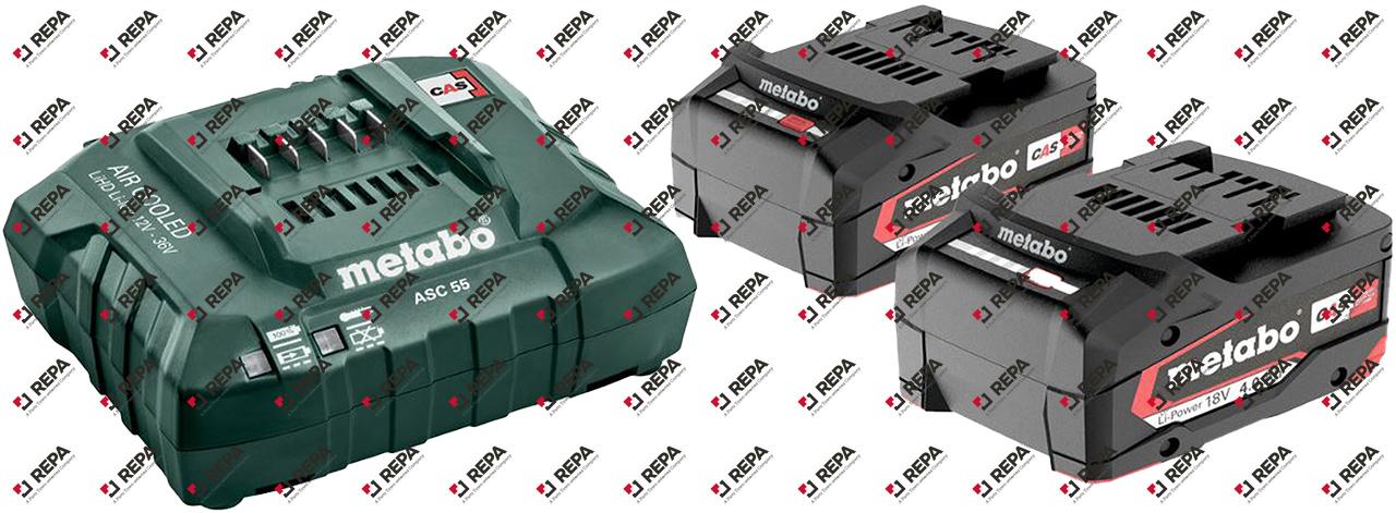 SET BATTERIEN 2 X 4,0Ah + LADENGERÄT