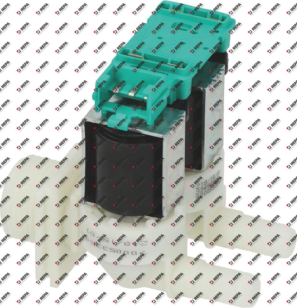 solenoid valve double straight 220/240VAC plastic
