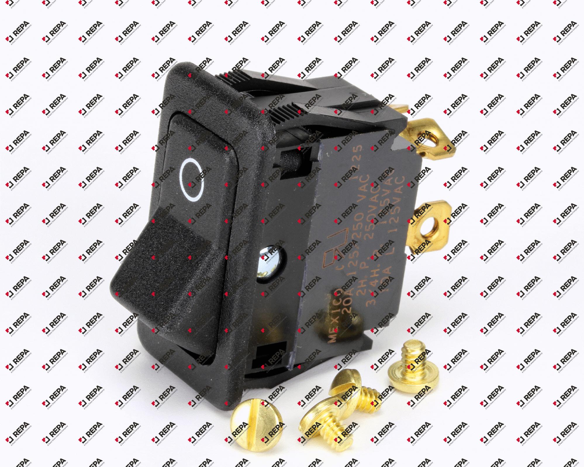 SWITCH ROC DPST,125/250V,16AMP