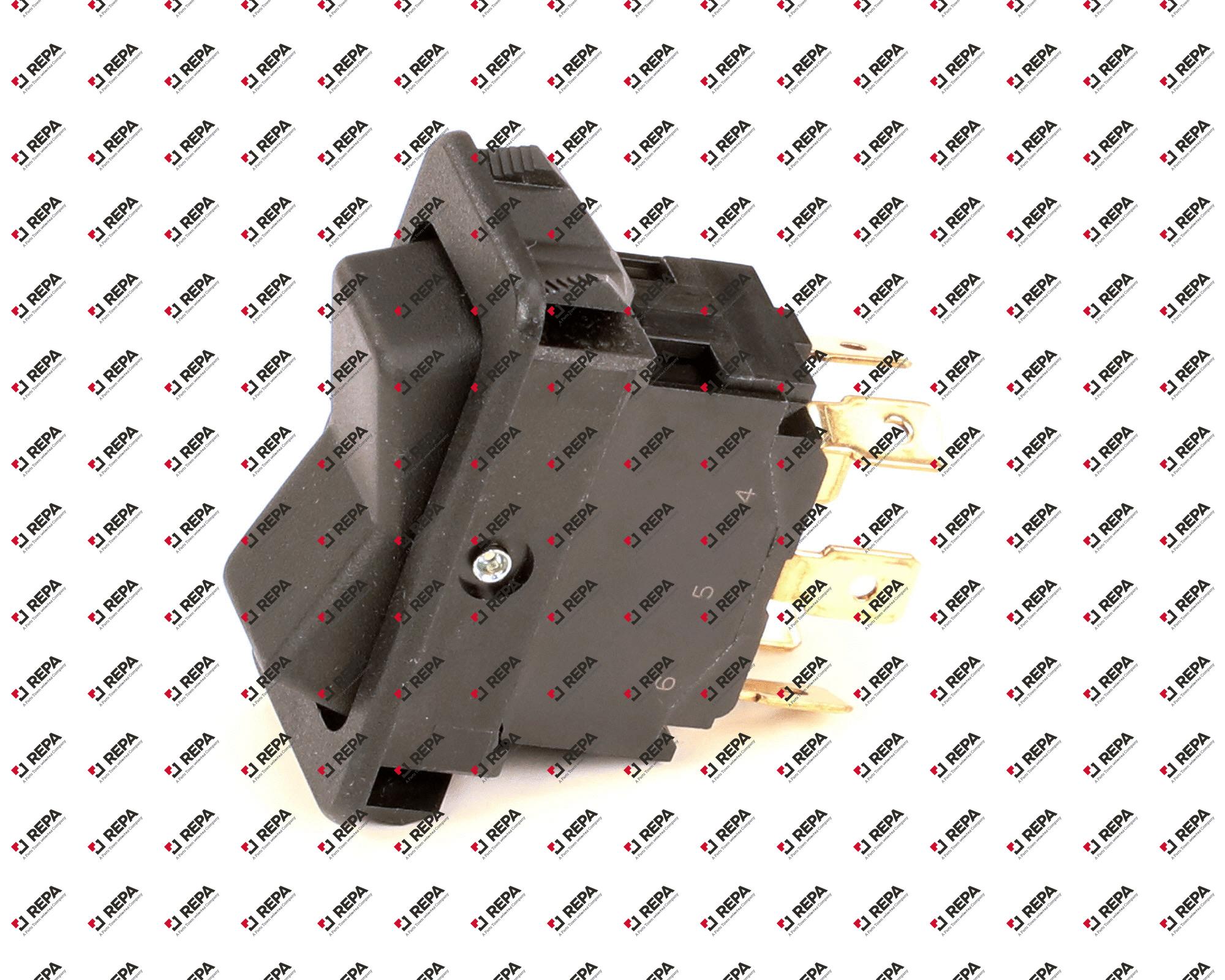 SWITCH ROC DPDT 10A 250V