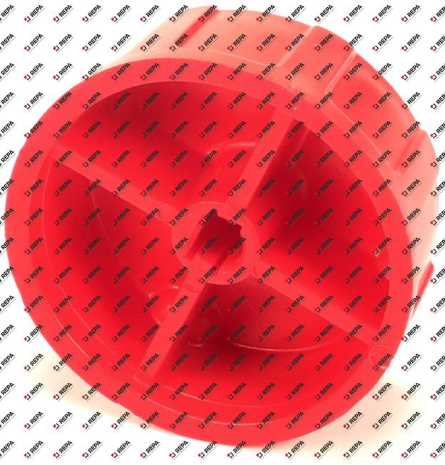 KNOB, BLANK UNIVERSAL RED