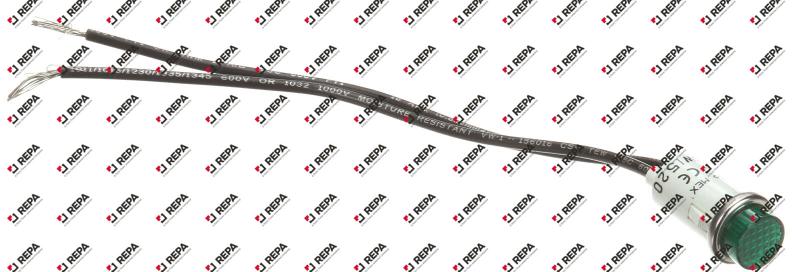 PILOT LT 250V 6LEAD GREEN