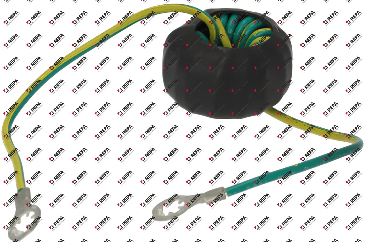 Ground wire with ferrite, 15 loop, ICB