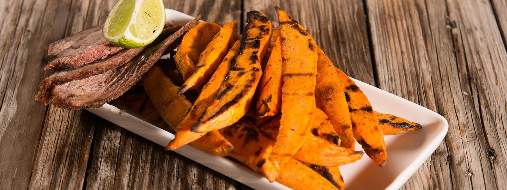 image of Grilled Sweet Potato Planks