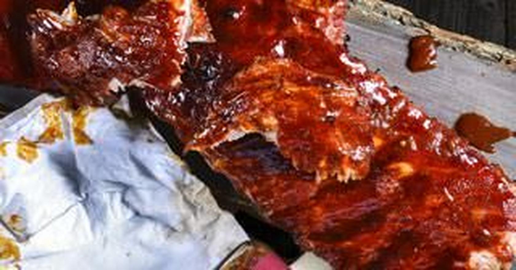 image of Wet-Rubbed St. Louis Ribs