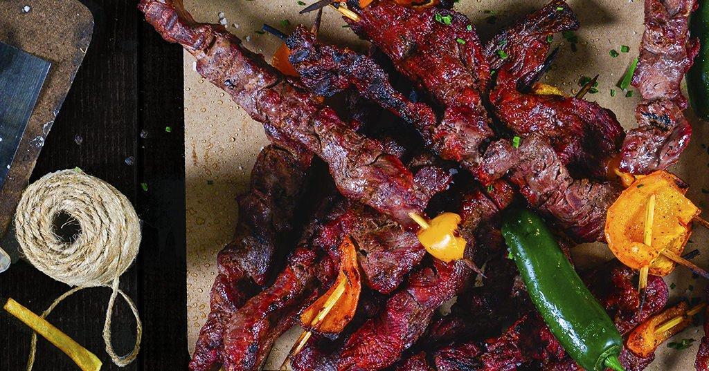 asian beef skewers
