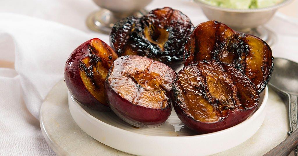 Grilled Seasonal Fruit with Gelato Traeger Grills