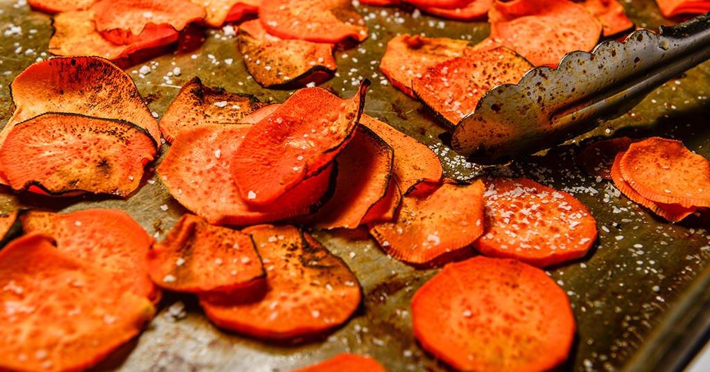 Sweet Potato Chips with Sea Salt Traeger Grills