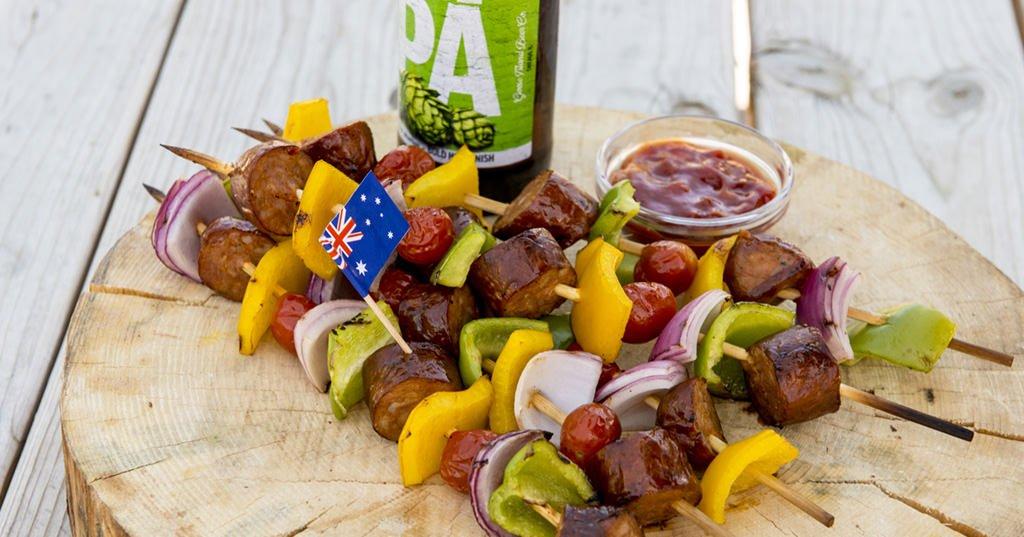 Sausage & Pepper Skewers Traeger Grills