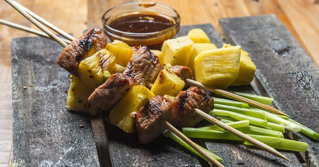 Sticky Teriyaki Pork & Pineapple Skewers Traeger Grills