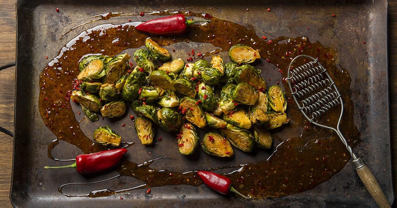 Spicy Asian Brussels Sprouts