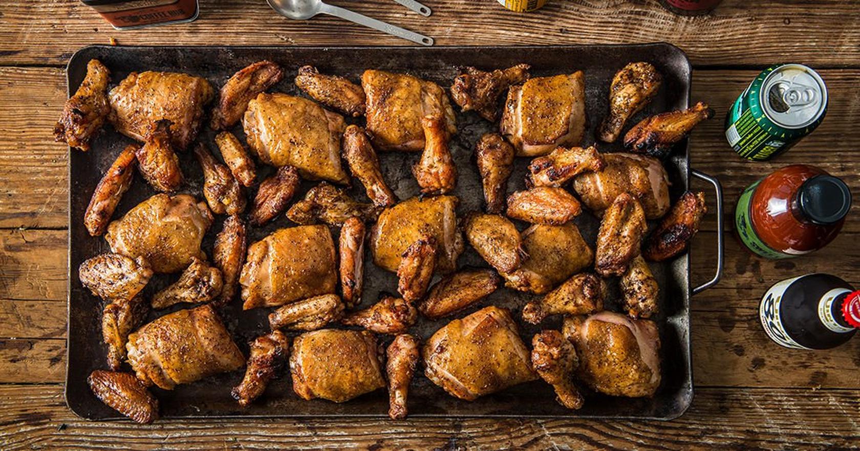 BBQ Game Day Chicken Wings and Thighs