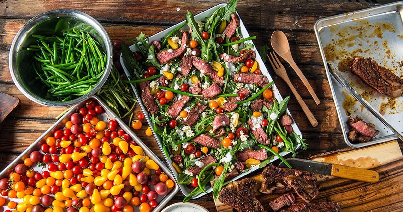image of Grilled Steak Salad by @feedmedearly