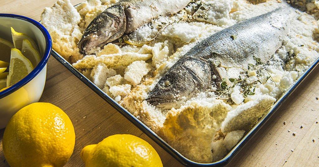 Baked Whole Fish in Sea Salt Recipe Traeger Grills