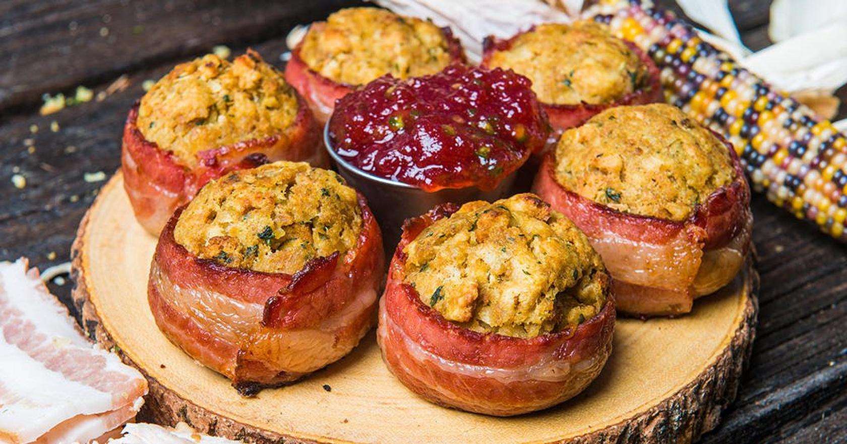 Turkey Stuffing Bacon Balls