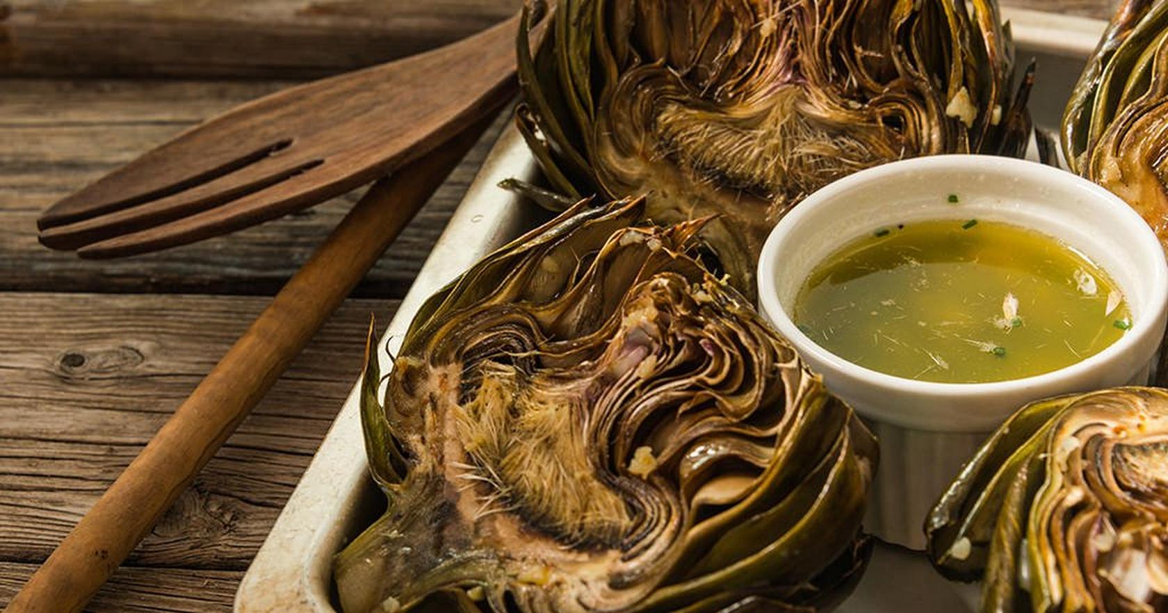 Roasted Artichokes With Garlic Butter