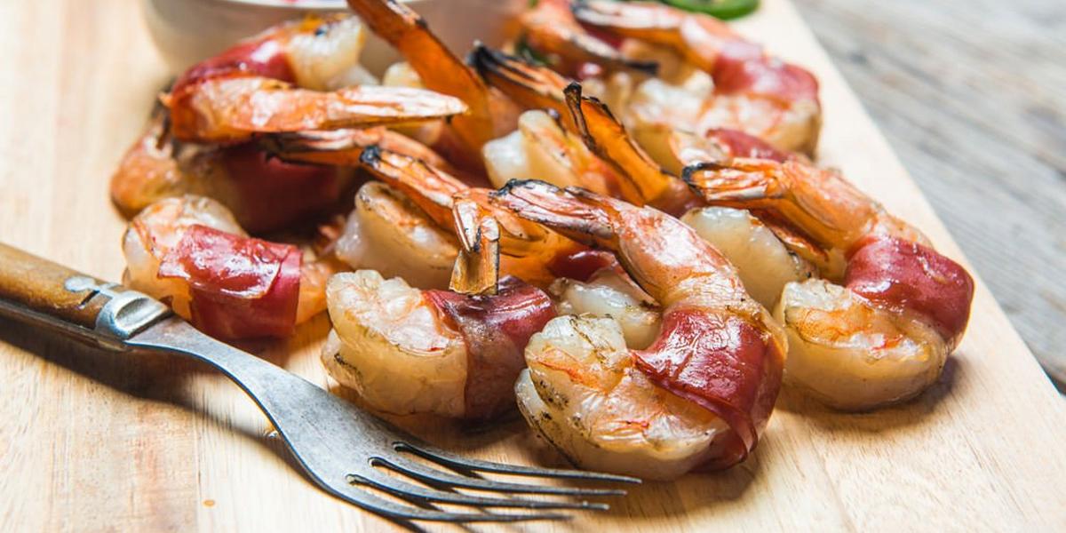 Prosciutto Wrapped Shrimp with Peach Salsa | Traeger Grills