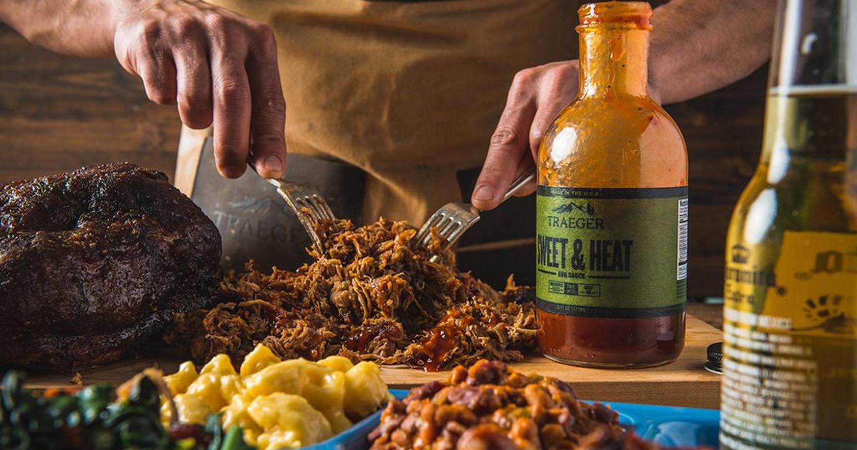 BBQ Pulled Pork with Sweet & Heat BBQ Sauce