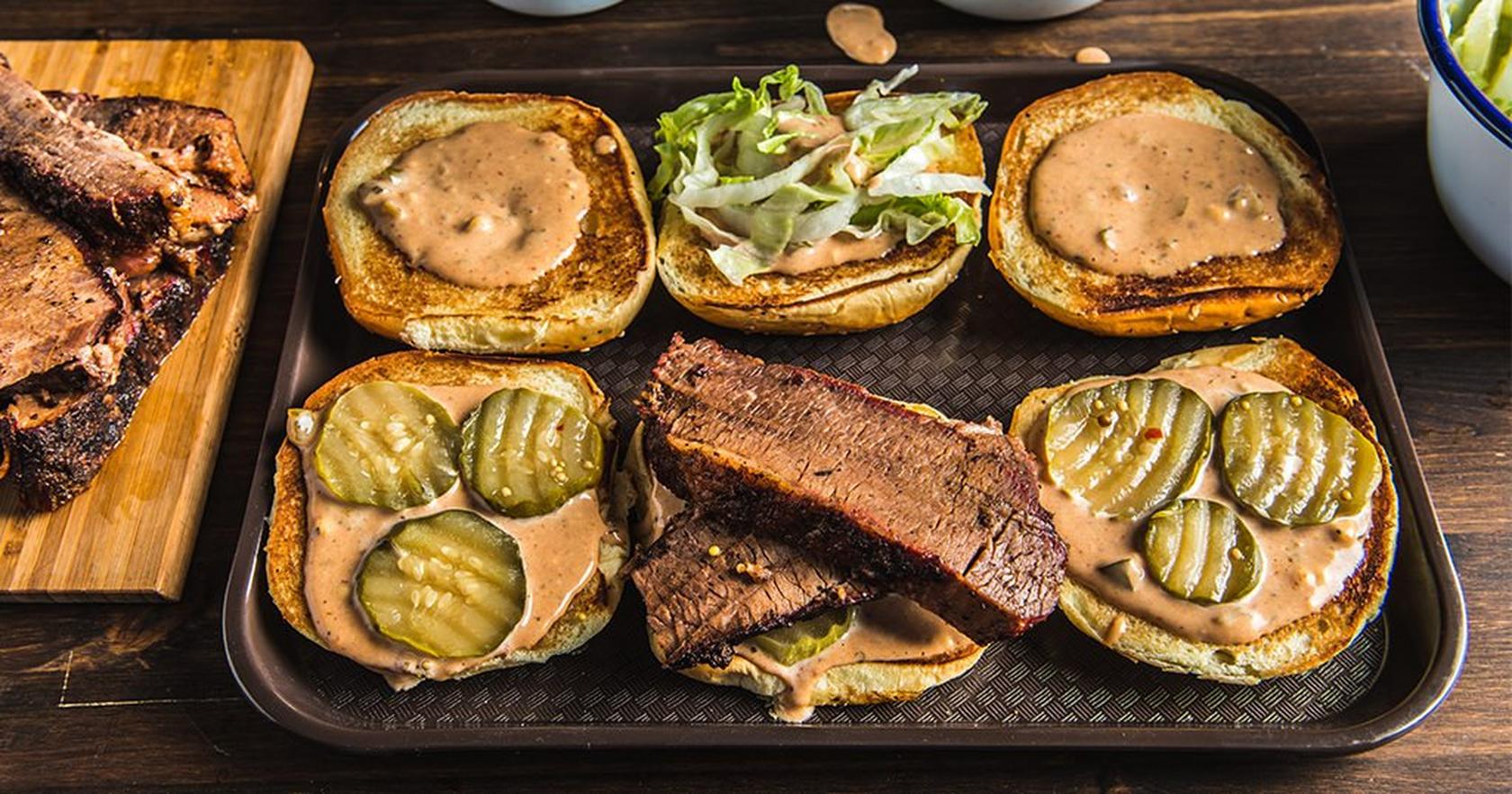 image of BBQ Brisket Sandwich With Special Sauce