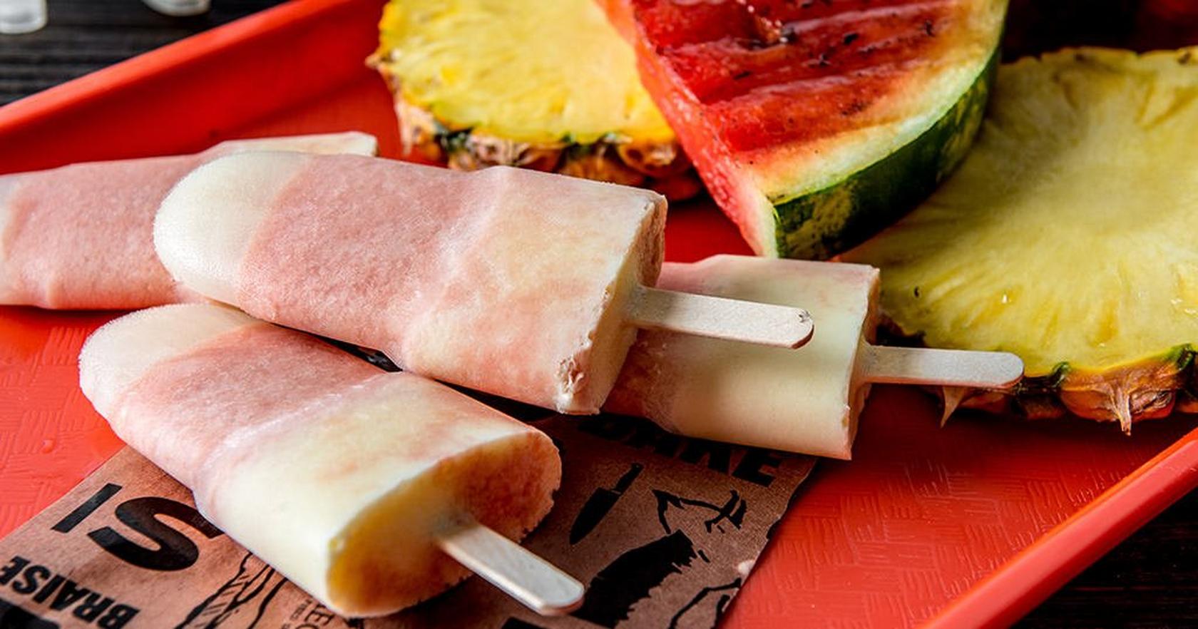 Grilled Pineapple & Watermelon Creamsicles
