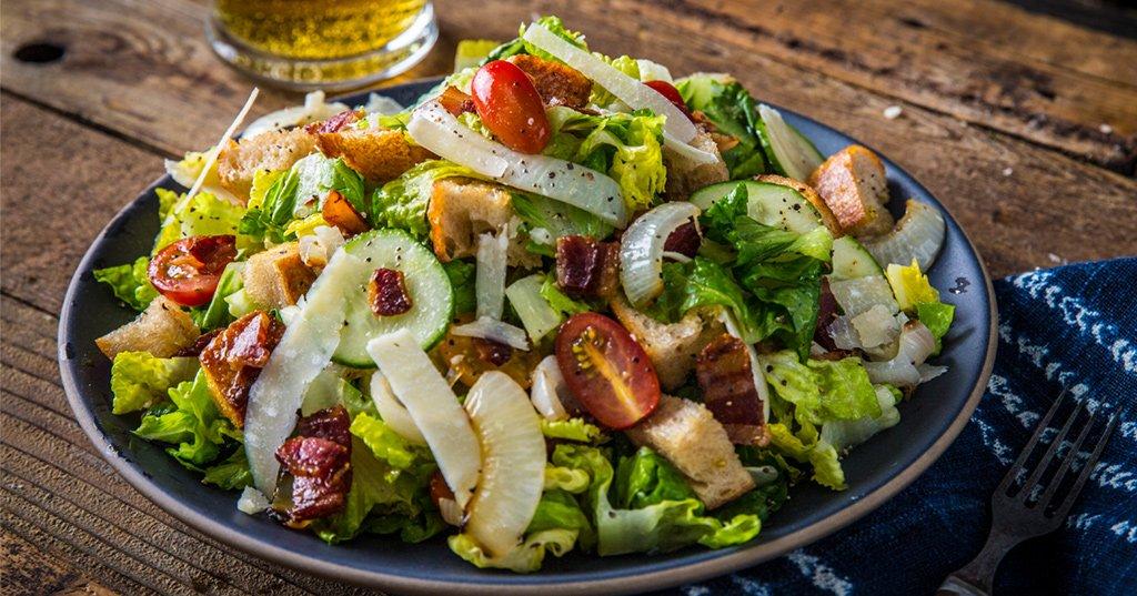 Roasted Onion Bacon & Tomato Salad Recipe | Traeger Grills
