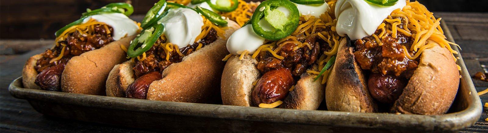 Bacon Chili Cheese Dogs Recipe Traeger Grills