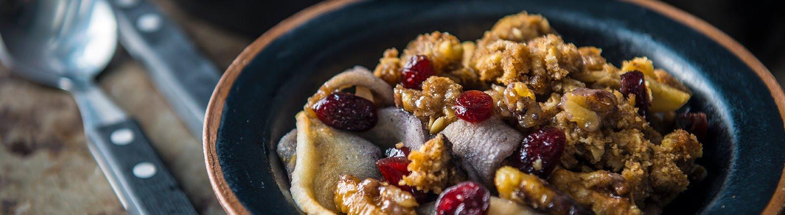 Baked Apple Bourbon Crisp Recipe | Traeger Grills