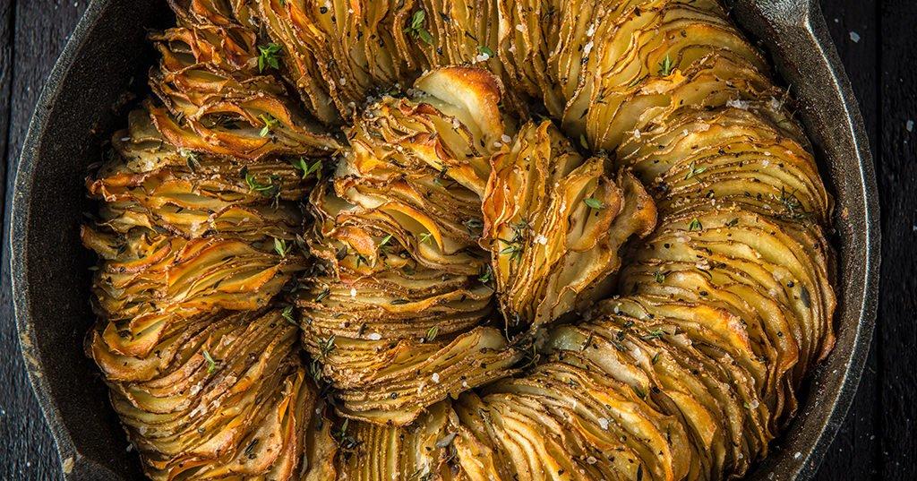 Roasted Hasselback Potatoes By Doug Scheiding By Doug Scheiding Recipe Traeger Grills