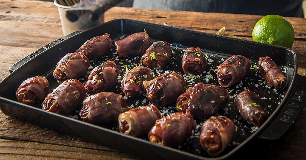 Prosciutto Wrapped Dates & Marcona Almonds Recipe - Traeger