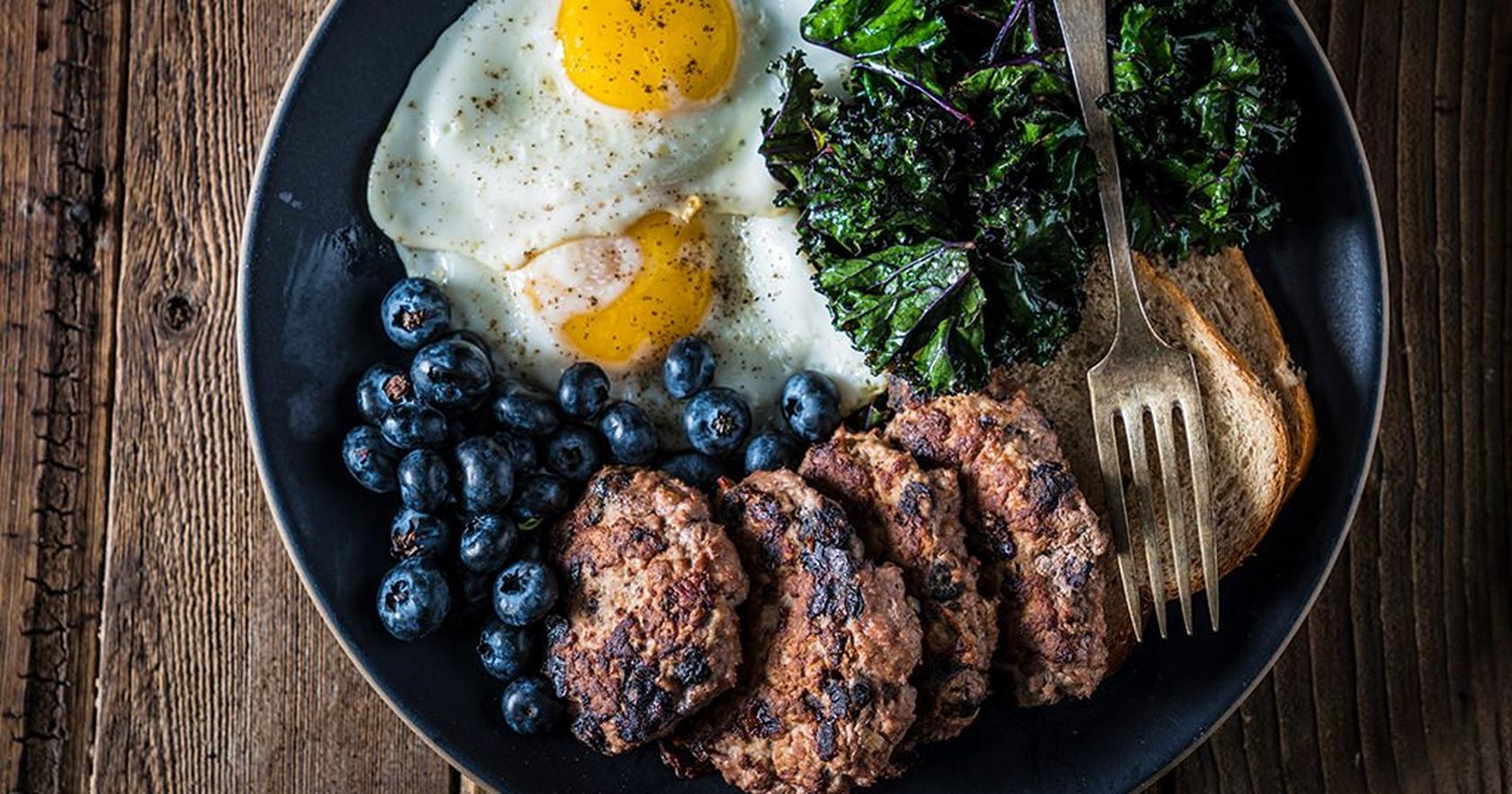 Grilled Blueberry Breakfast Sausage
