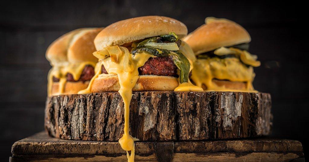 Roasted Hatch Chile Burger with Smoked Cheese Sauce Recipe | Traeger Grills