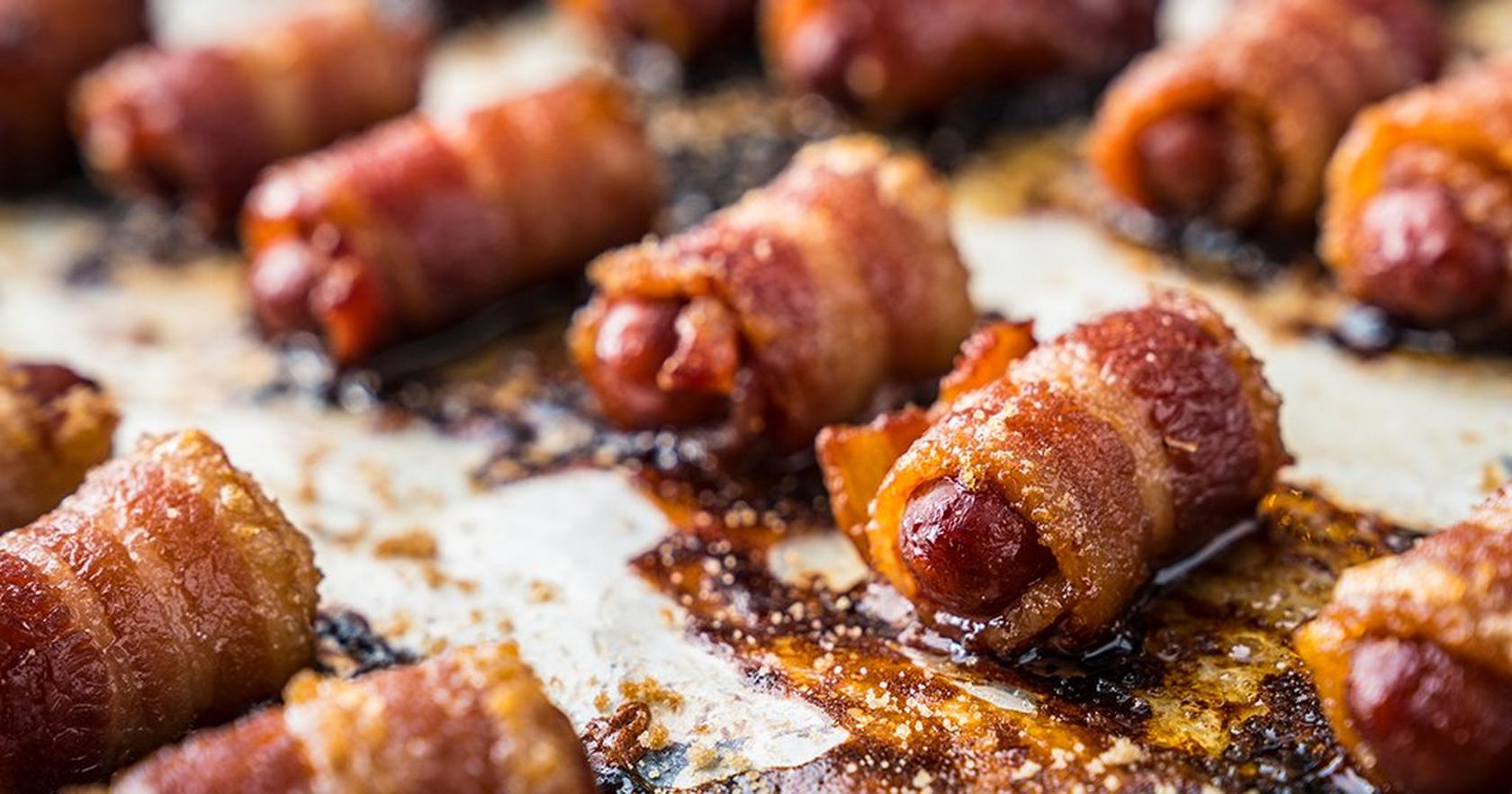 Petites saucisses fumées au bacon et cassonade