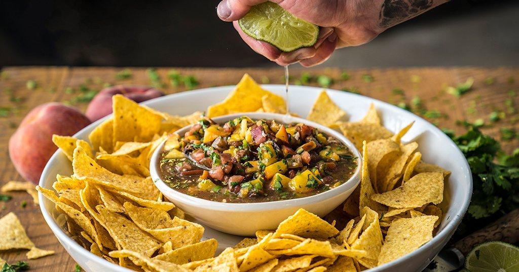 Grilled Peach Salsa Traeger Grills