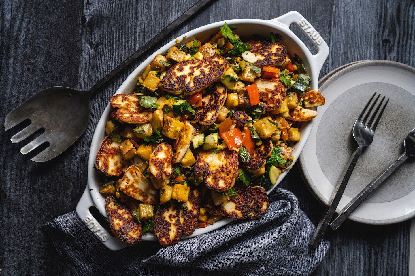 BBQ Vegetable Salad with Salsa Vere | Traeger Grills