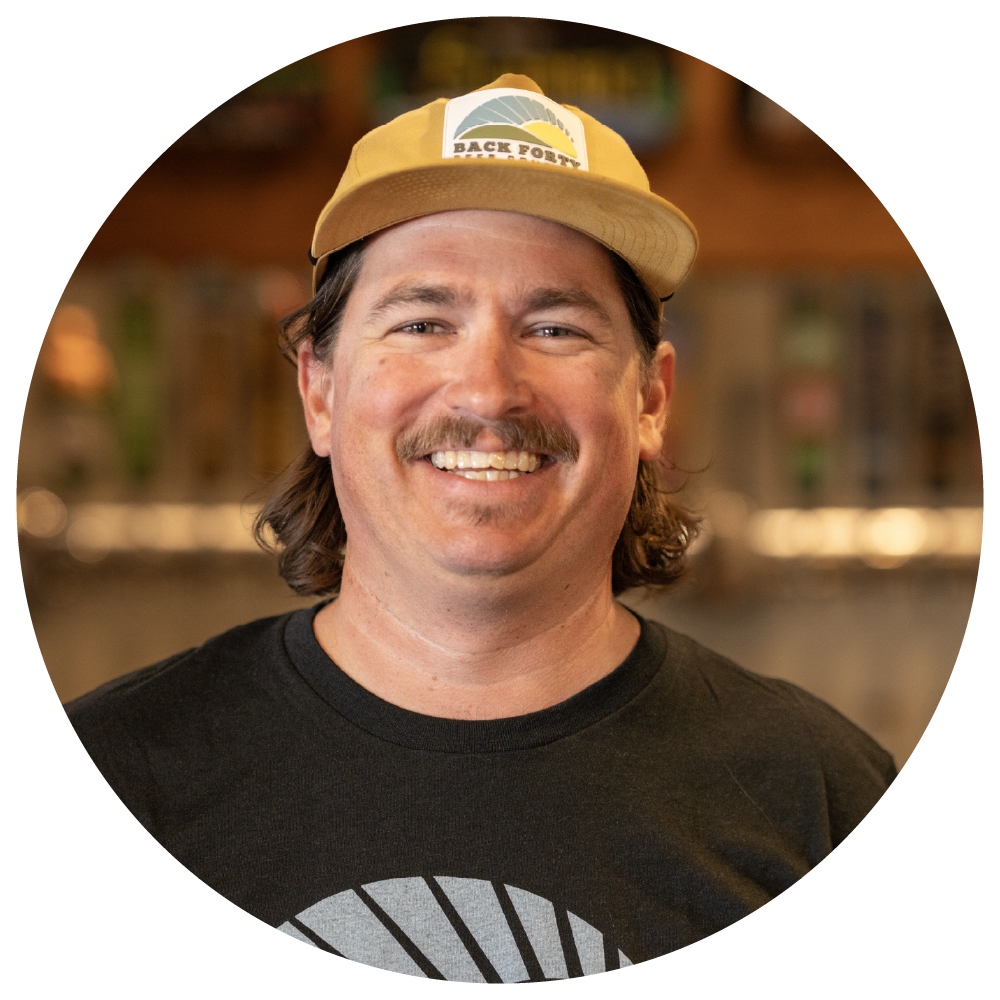Tripp Collins, Back Forty Beer Company Chief Operating Officer Logo